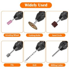 1/4″Hex Shank Keyless Chuck Adapter Drill Bit Quick Change Driver Converter Tool