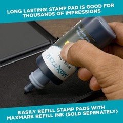 MaxMark Large Premium Dark Yellow Ink Stamp Pad 2-3/4″ by 4-1/4″,