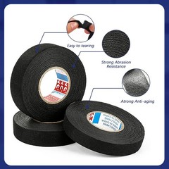 2 Rolls 50Ft Automotive Wire Harness Cloth Tape Heat Resistant Noise Dampening