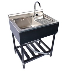 For Indoor and Outdoor Laundry Kitchen Multifunctional 304 Stainless Steel Sink