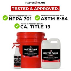 Flame Retardant Coating – 1 Gallon Master Flame Spray for Indoor and Outdoor Use