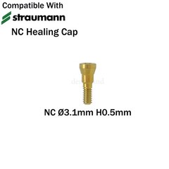NC Dental Closure Screw NC Healing Cap Abutment Height 0/0.5mm Fit Straumann ITI