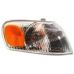 2pc Clear/Amber Corner Light Lens w/Bulb/Socket for Toyota Corolla