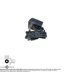 Power Adapter AC DC 5521 18Vdc DC18V 18V 1.1A 1100mA µ-Adaptor U11180011U