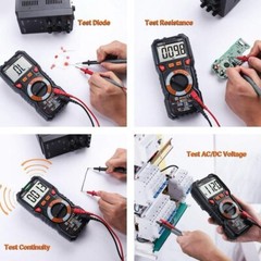 TACKLIFE DM01M Digital Multimeter,TRMS 6000 Counts Multimeter w/ Backlights LCD