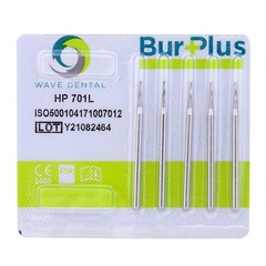Dental Surgical Burs HP Carbides 44.5mm for Straight Handpiece Flat End Taper