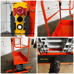 FREE SHIPPING NEW 5 STAR 19 FEET MAX LIFT ELECTRIC SCISSOR LIFT MAN LIFT