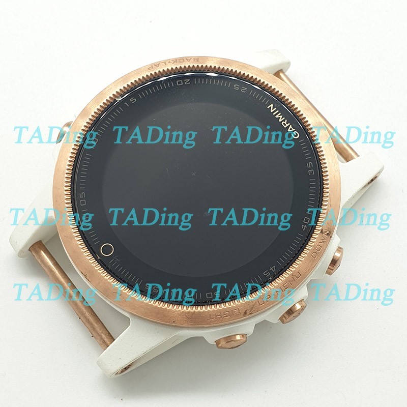 42mm （ Rose Gold +White）LCD Display Screen For Garmin Fenix 5s Replacement Parts