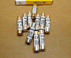 10 NEW Bussmann C10G6 10.3 x 38 mm Cartridge Fuse 6A 6 Amp 500 V AC C10G Buss