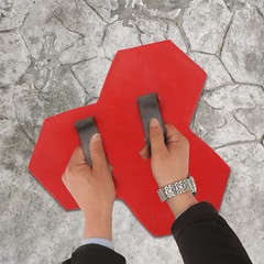 Concrete Texture Mat Mold for Easy Stone Effects on Patios and Walkways