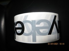 2″ x 75 yards WHITE & BLACK eBay-Branded Packaging Tape