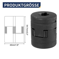 3pcs 3/4″ to 1″ L075 Flexible L-Jaw Coupling Coupler Set