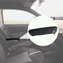 Front Driver Seat Armrest Black for Fiat 500 2016-2019 Adjustable