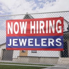 Now Hiring Jewelers 13 oz Heavy Duty Vinyl Banner Jobs Available Goldsmith Sign