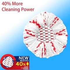 2 Pack Mop Heads Replacements – 40% More Cleaning 2pcs 1-Tank Red, Red