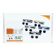 2.5X 3.5X Dentist Loupes Dental Binocular Glass Magnifier with 3W Led Light