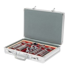 104pcs Optometry Optical Trial Lens Kit Test Metal Trial Frame Set w/Case Box