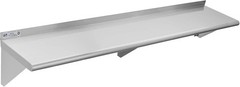 Stainless Steel Wall Mount Floating Shelf 12×60 Inch 315lb NSF Hally Inches Home