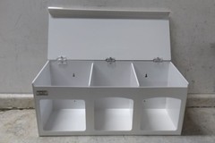 Bowman Dispensers FM001-0213 26-1/2 In Width 3 Compartment Face Mask Dispenser