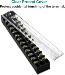 10pcs 5 Sets 12 Positions Dual Row 600V 15A Screw Terminal Strip Blocks with …
