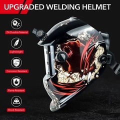 TRQWH Welding Hood with Light & Extreme Tools Bag, 1/1/1/2 Optical Clarity