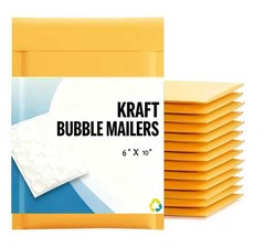 6×10 （6×9）Kraft Self Seal Bubble Mailer Padded Envelope, #0 25,50,100,500.1000
