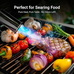 ThermoMaven Metal Butane Torch, Refillable Cooking Kitchen Torch MT-905 in Black