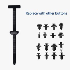 100 Pcs Nylon Universal Cable Tie Buckle T-Shaped,Plastic Rivets-2026 NEW Sel…