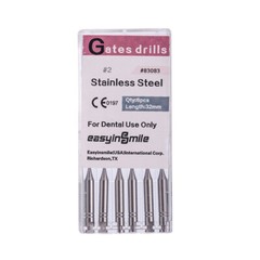 Dental Endo Pesso Reamers Gates Glidden Drills Spiral Burs Root Canal Drill #1-6