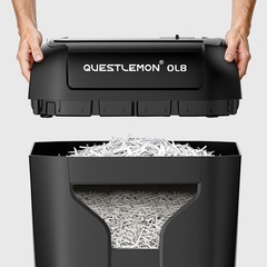 QUIETLEMON 8-Sheet Electric Paper Shredder Home Office Card Heavy Duty New