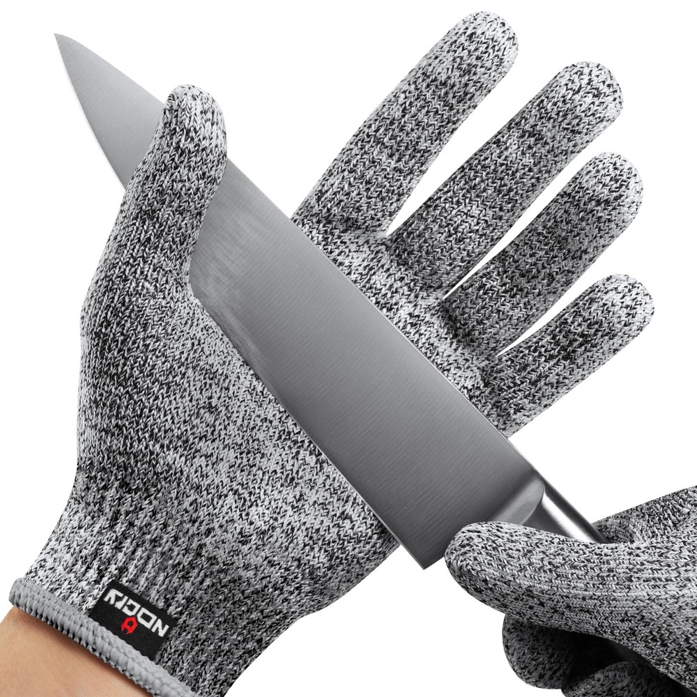 Premium Cut Resistant Gloves Food Grade — Level 5 Protection; Ambidextrous; M…