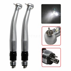 10 Dental LED E-generator 3 Water Spray Handpiece & 4-Hole Quick Coupler fit NSK