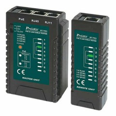 Pro’sKit MT-7063 PoE and LAN Cable Tester RJ11 RJ12 RJ45