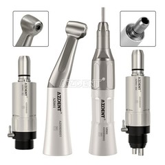 Dental Low Speed Handpiece Kit Contra Angle/Straight Push Button B2/M4 Air Motor