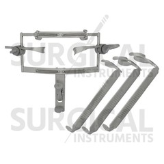 DINGMAN Mouth Gag with Blades Surgical Dental Instruments Stainless German Grade