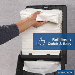 Marathon Automated Hardwound Paper Towel Dispenser Black Touchless New