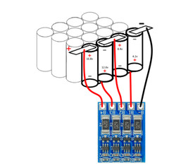 4S 16.8v Balance Board 4.2v Li-ion Lithium Standalone BMS Add-on