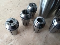 CAT40-ER16 Floating Tap/Tapping Holder w 9pcs inch tap collets #CAT40-ER16-T
