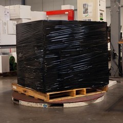 Pre-Stretch Hand Wrap 17″ x 1476′ Black Color Plastic Shrink Film (4 Rolls)