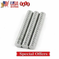 10X 6x3MM N35 Neodymium Rare Earth Super Strong Disc Fridge Magnets 1/4″x1/8″ US