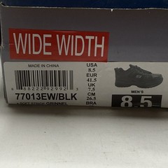 Skechers Work Soft Stride Grinnel Comp Toe Wide Men’s 8.5 Black New