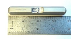 STARRETT 3-1/2″ POCKET LEVEL 135B #50571 -SATIN PLATED NICKEL FINISH- NEW- USA!