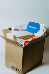 42 Ebay Branded Shipping Supplies STARTER KIT Box Lg Poly Bag TY PC Tape Tissue