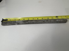 TIN LEAD SOLDER BAR 50/50 WARRANTED 3/4″ x 13″ Grade A Approx 1 lb 8 oz