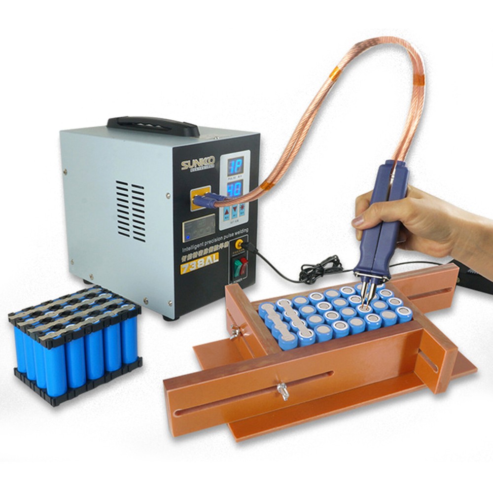Battery Welding Machine Electric Handheld Pulse Spot Welder 50-900A 3.6KW 110V