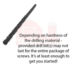 3/16×1-3/4″ Flat Head Phillips Piercing Point Concrete Screws Masonry Blue