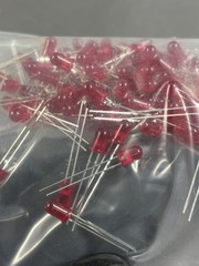 Red LED Through Hole Lamps 20° 250pcs MV6753 Fairchild Semiconductor
