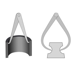 Firm Joint Inside Outside Caliper Set 800mm 32 Inch Steel Firm Friction Joint