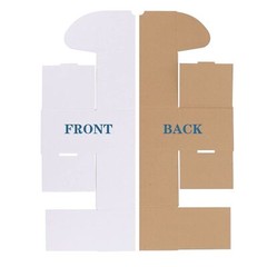Set of 25 White Corrugated Shipping Boxes Ideal for Small Business Mailing