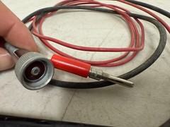 HH Smith 601 Phone tip test leads red and black with spade lug